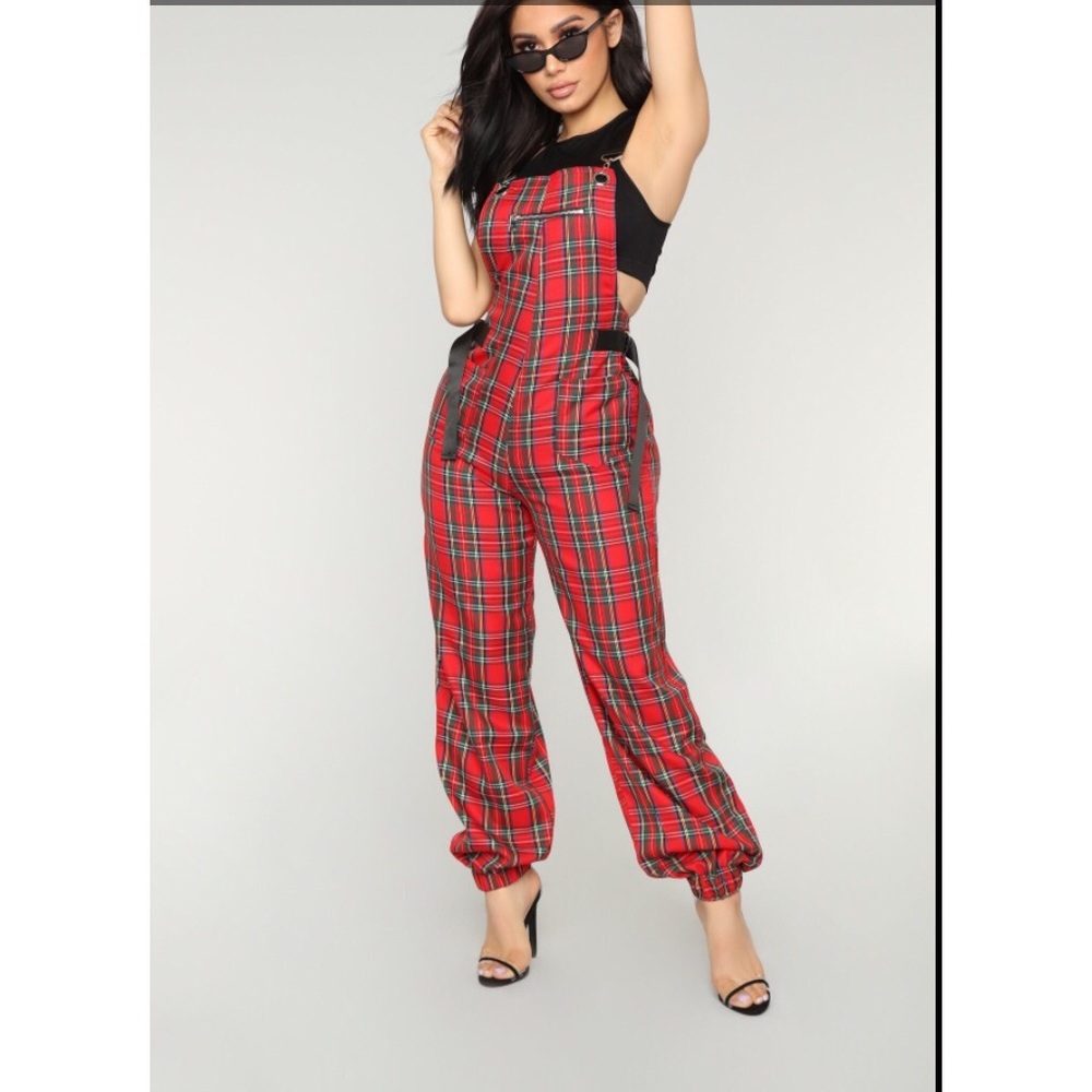 Plaid Jumpsuit ❤️